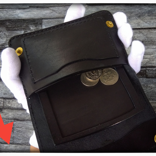 ◇「投げ込む」トラッカーウォレット ◇Throw サドルレザー 二つ折り  