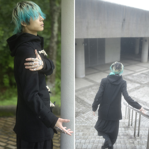 即完売注意⭐︎00s Swagger カモフラウールダッフルコート フード