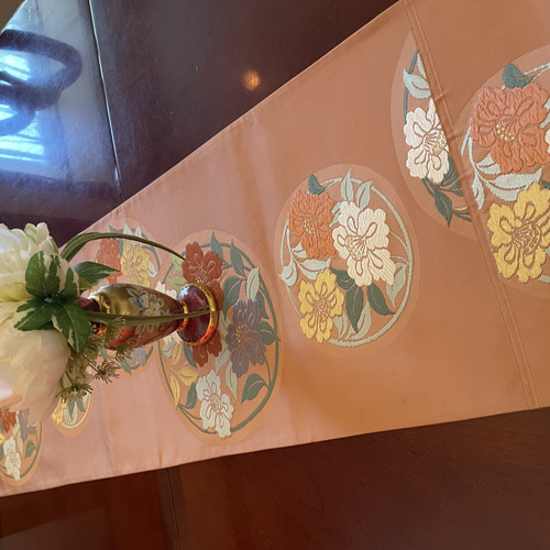 RoseA665★逸品‼️全通帯‼️お正月‼️テーブルランナー2m15cm RoseA665☆逸品‼️全通帯‼️お正月‼️テーブルランナー2m15cm