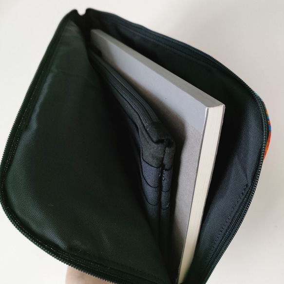 Half zipper clutch bag #029  ✴母子手帳/通帳ケース/お薬手帳ケース 7枚目の画像