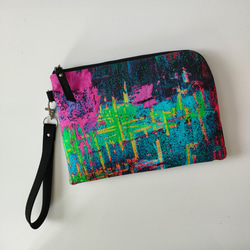 Half zipper clutch bag #029  ✴母子手帳/通帳ケース/お薬手帳ケース 1枚目の画像