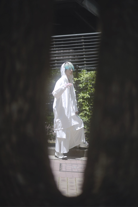 カッパ型ラグランスリーブワイドモッズコート FREEサイズ