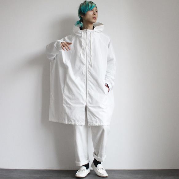 カッパ型ラグランスリーブワイドモッズコート FREEサイズ