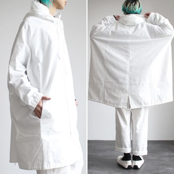 カッパ型ラグランスリーブワイドモッズコート FREEサイズ