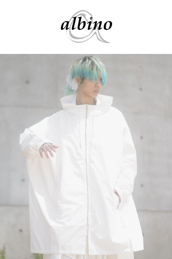 カッパ型ラグランスリーブワイドモッズコート FREEサイズ