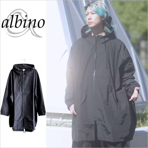 カッパ型ラグランスリーブワイドモッズコート ファッション コート・ジャケット D1368965930(10450円)