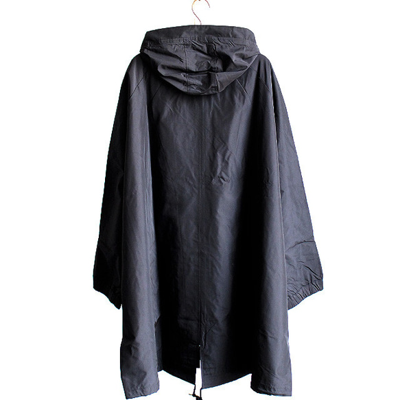 カッパ型ラグランスリーブワイドモッズコート ファッション コート・ジャケット D1368965930(10450円)