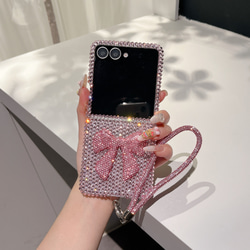 キラキラ Galaxy Z Flip 7 6 5 4 3 ケース ラインストーン 立体