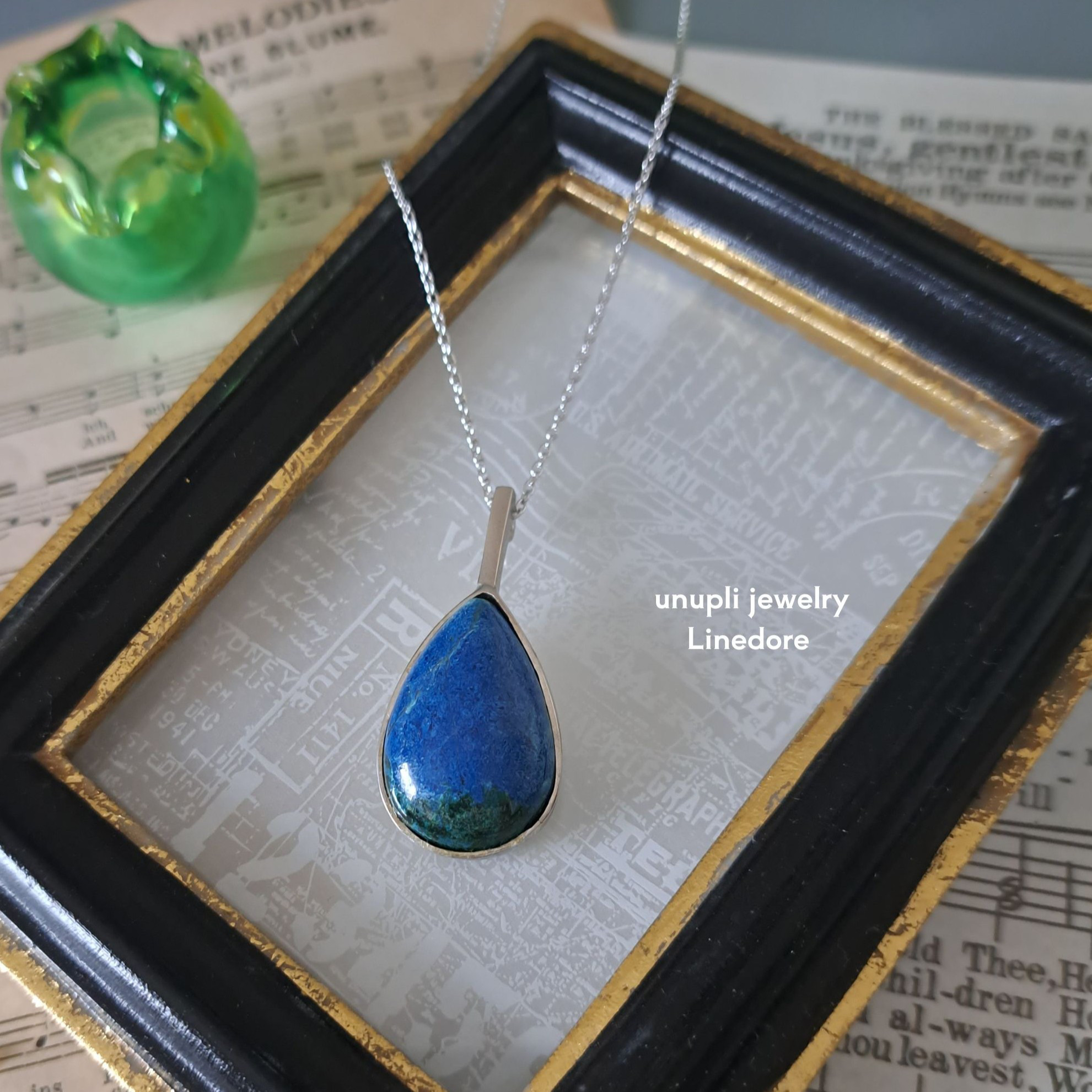 【クリソコラ】ペンダントネックレス　LPN506