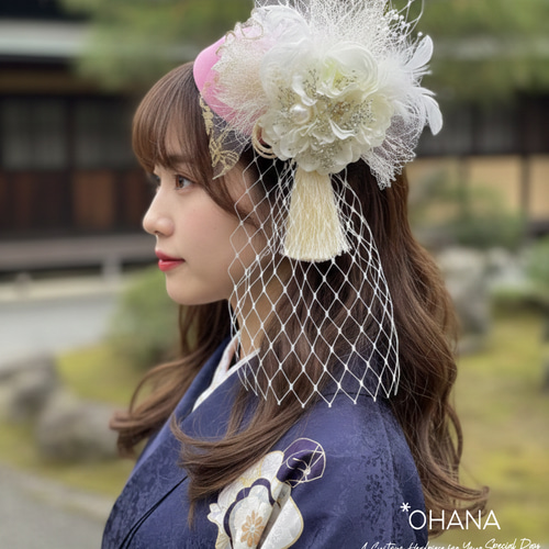 成人式・卒業式】大正ロマンなトーク帽 トークハット カクテルハット