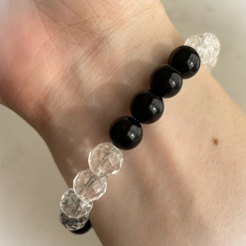 モリオン、龍彫り水晶、タイチンルチルブレスレット 17cm オマケ2個付き 楽天市場】モリオン黒水晶 ゴールデンルチルクォーツ 水晶