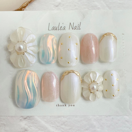 ネイルチップ オーダー シンプル ブライダル パーティー お出かけ マグネット きらきら滴るうるちゅるピンクマグネットネイルチップ ウエディング