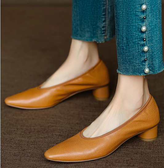 パンプス ヒールパンプス スクエアトゥパンプス チャンキーヒール 痛くない 疲れない 金木犀 ユニーク 新色新柄2023