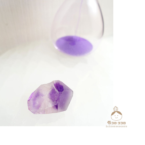 砂時計アメジスト A◆ 時を刻む紫の結晶◆モロッコ直輸入【かわいい鉱物標本】 砂時計アメジスト A◇ 時を刻む紫の結晶◇モロッコ直輸入