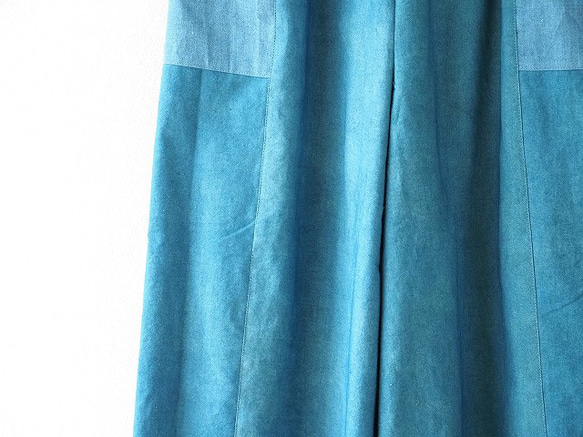 浅間山麓藍染のワイドパンツ 3枚目の画像