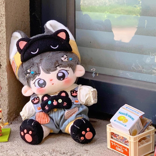 15/20cmぬいぐるみ服 着せ替えぬいぐるみ 黒猫ミュウミュウセット ぬい