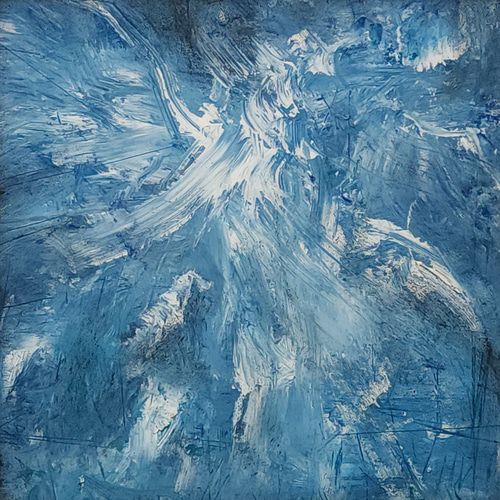 アクリル抽象画 抽象アクリル画 金箔アート