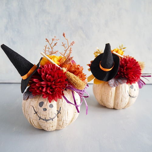 リニューアル✨）かぼちゃ頭のハロウィンアレンジ小 アート