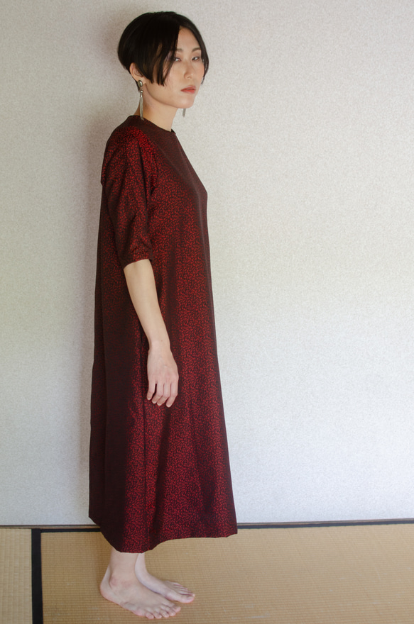 キモノAラインワンピース Kimono A line dress  ※お手持ちのお着物でお仕立てします 1枚目の画像