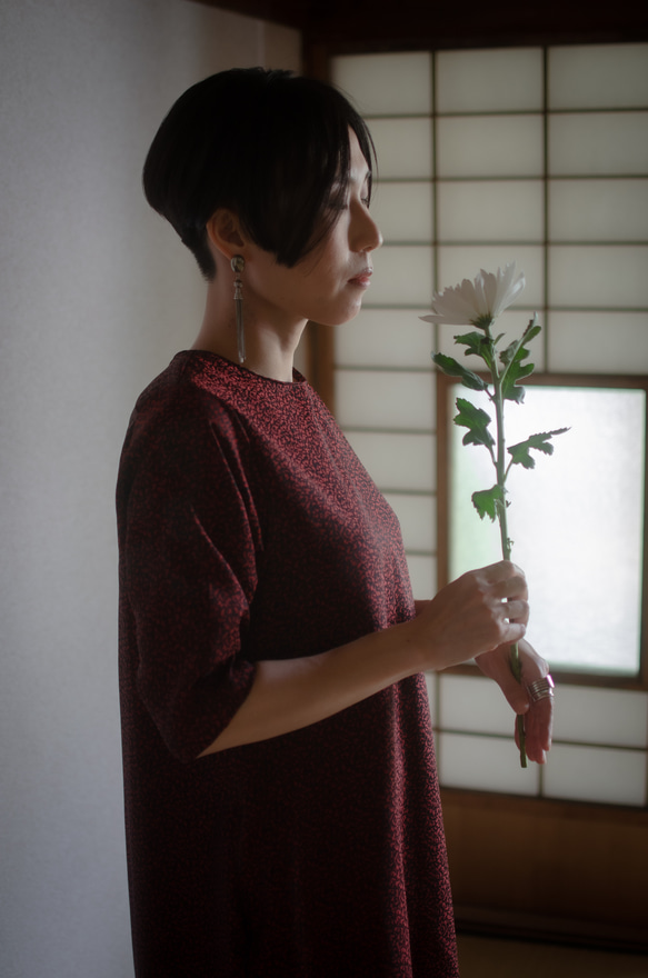 キモノAラインワンピース Kimono A line dress  ※お手持ちのお着物でお仕立てします 4枚目の画像