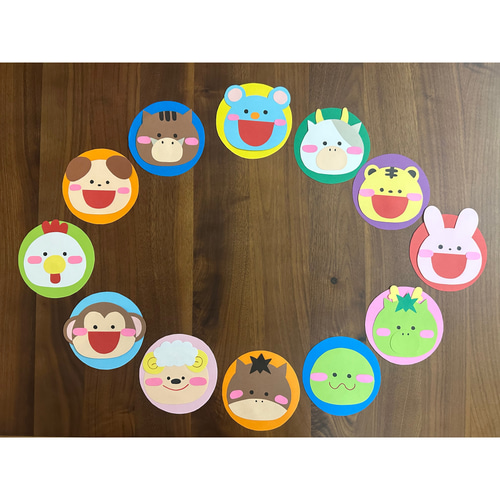 専用ー壁面飾り お正月 「干支」大きく飾れます【特大サイズ】 壁面飾り 十二支干支 お正月 新年 1月 壁面 保育園 幼稚園