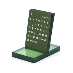 CLARA Desk Calendar 2024 Olive｜卓上カレンダー 2枚目の画像