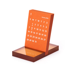 CLARA Desk Calendar 2024 Orange｜卓上カレンダー 2枚目の画像