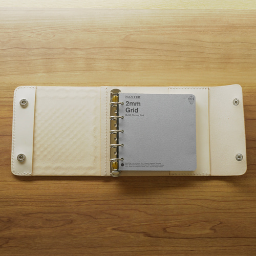 アップルパイ生焼け×M5スクエア ヌメ革システム手帳カバー(マイクロ5 