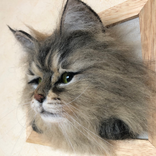 羊毛フェルト 長毛猫ちゃん 羊毛フェルト 五枚皿屋 通販 16449685