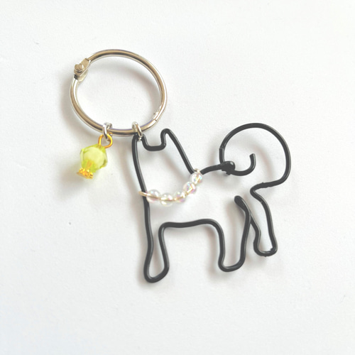 柴犬さんワイヤーキーホルダー