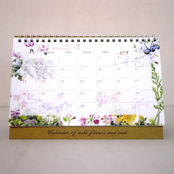 2024 卓上カレンダー 【 Calendar of wildflowers and nuts 】 14枚目の画像