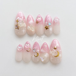 カラー変更も大人気 ちゅるん ゆめかわ ♡ ネイルチップ ブライダル