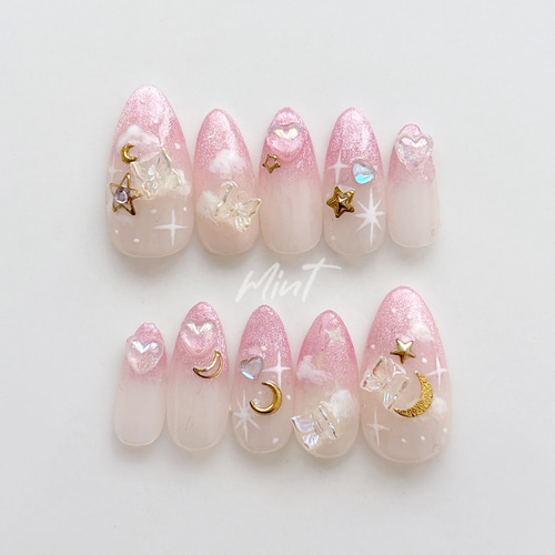milklim ゆめかわライダースジャケットピンクナイルパーチ