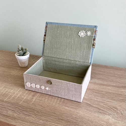 botanicalインテリアボックス 〈S〉［Mサイズ］小物入れ