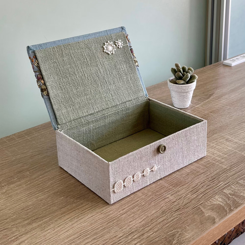 botanicalインテリアボックス 〈S〉［Mサイズ］小物入れ・アクセサリー