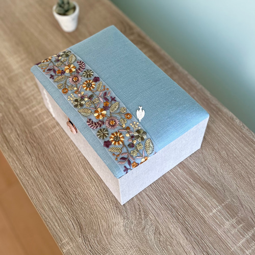 botanicalインテリアボックス［S］〈Lサイズ〉裁縫箱・収納ケース