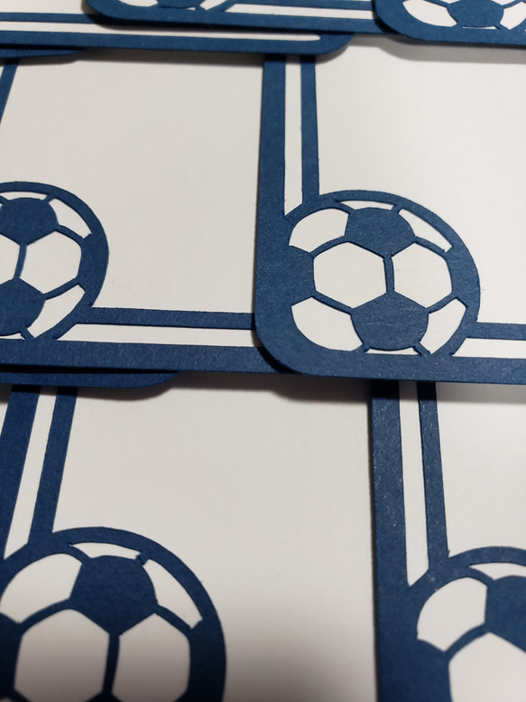 サッカーボール コメントカード20枚 2枚目の画像