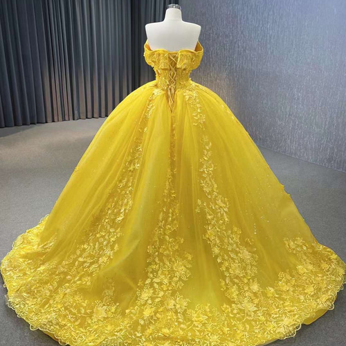 豪華衣装☆プリンセス☆オフショルダー☆サイズオーダー無料☆お色直し