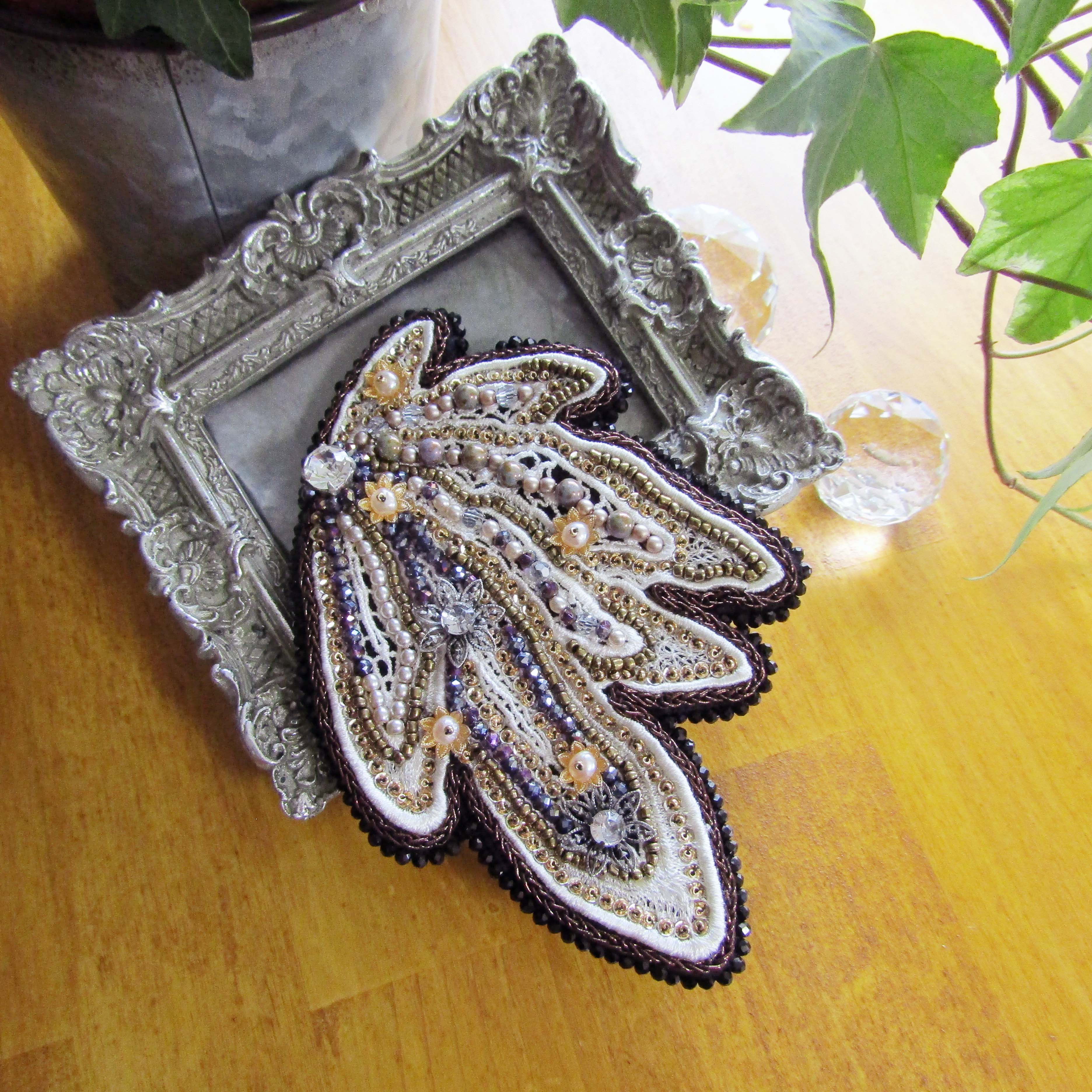 羽モチーフ【ルシフェル】ブローチ