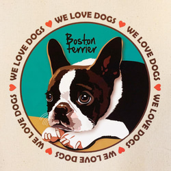 le Bonbon(ル ボンボン)　トートバッグ ボストンテリア Boston Terrier 2枚目の画像