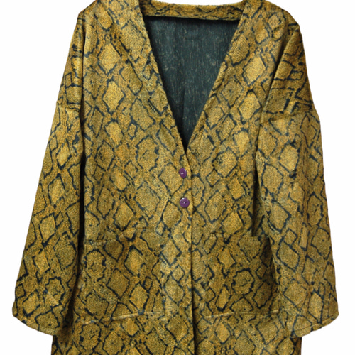 パイソン　フェイクファー　カーディガン　ジャケット パイソン フェイクファー カーディガン ジャケット ジャケット