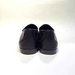 輕質防水雙色樂福鞋（深海軍藍或深棕色 x 琺瑯黑）22.0cm〜26.0cm 第12張的照片