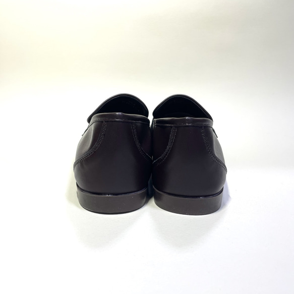 輕質防水雙色樂福鞋（深海軍藍或深棕色 x 琺瑯黑）22.0cm〜26.0cm 第12張的照片