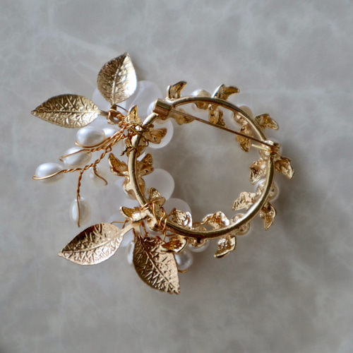 パール ブローチ コサージュ◇結婚式、七五三、成人式、入園式、入学式