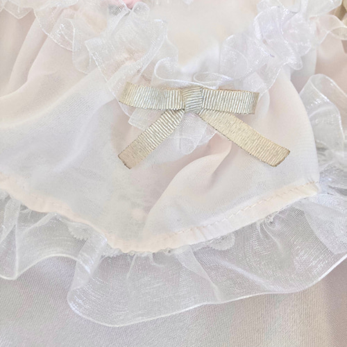 姫系 ほんのりピンク＆白いレースのティッシュカバー ボックス