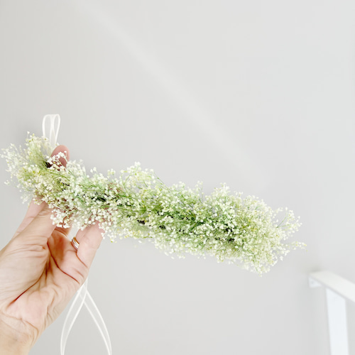 かすみ草 花冠 フォトウェディング 結婚式 前撮り 和装 白無垢