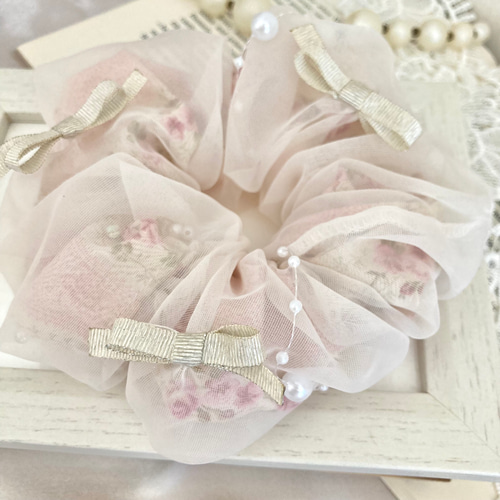 Ramumi様 ハンドメイド☆ズパじゃら☆ビーズ ヘアゴム