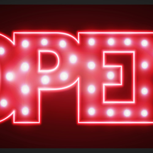Lサイズ】アメリカンレトロ OPEN オープン 営業中 開店 店舗 イベント