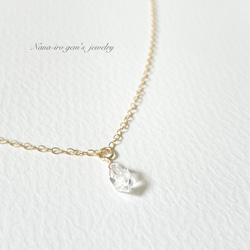 ＊1点もの＊14kgf Herkimerdiamond necklace 1枚目の画像