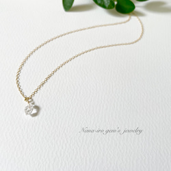 ＊1点もの＊14kgf Herkimerdiamond necklace 4枚目の画像